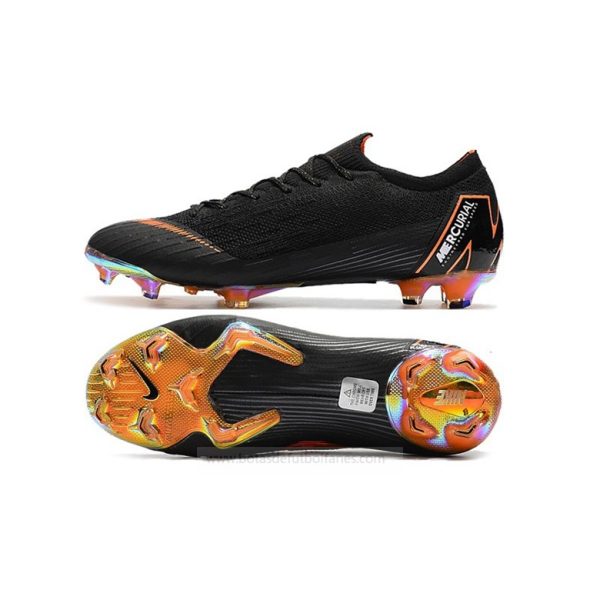 Nike Mercurial Vapor Elite FG para Mujeres Negro Naranja